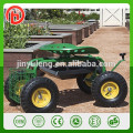 Amortiguador de eficiencia Movimiento de jardín Asiento de trabajo rodante Altura ajustable Amortiguador de impacto Carro de asiento de tractor de jardín